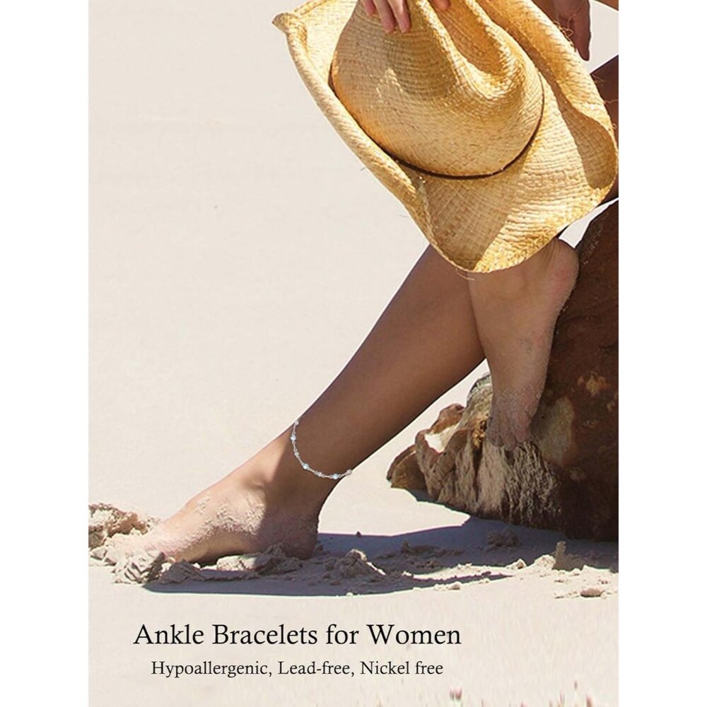 Adjustable Moonstone Anklet Bracelet - Elegant Be… - image 3